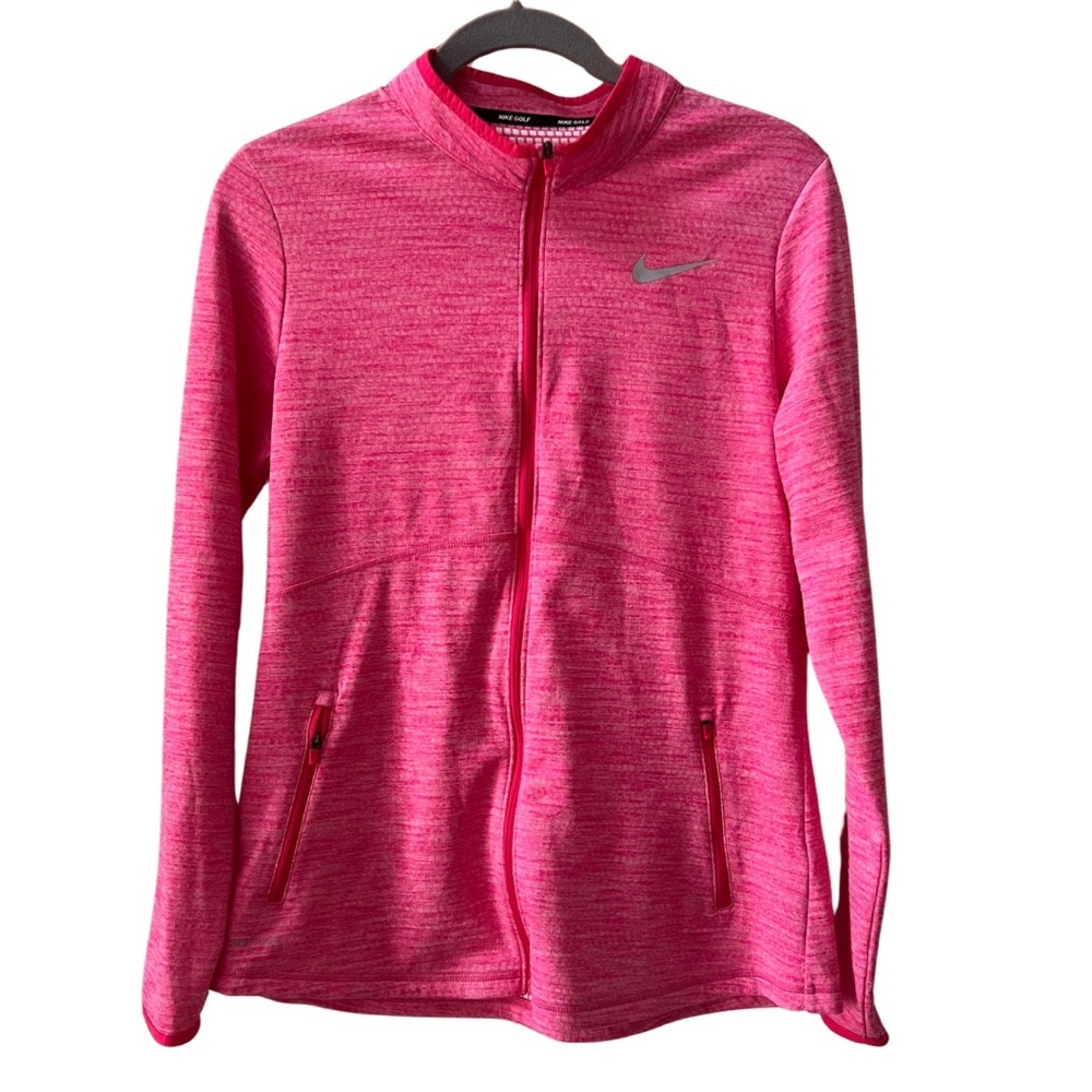Nike Pink Element Women's Full Zip Golf Lightweight jacket- Large